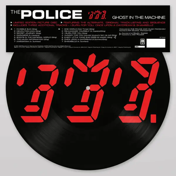[THE POLICE] GHOST IN THE MACHINE (Picture Disc) Europa