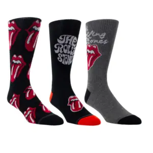 The Rolling Stones Classic 3 Pack Socks