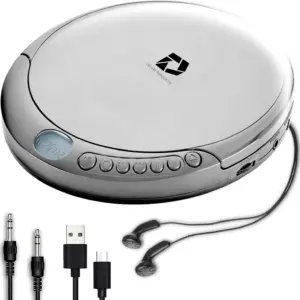 CD Player Portátil DELUXE (Silver)
